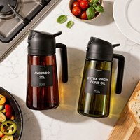 Portable Glass Oil Spray and Pour Pot